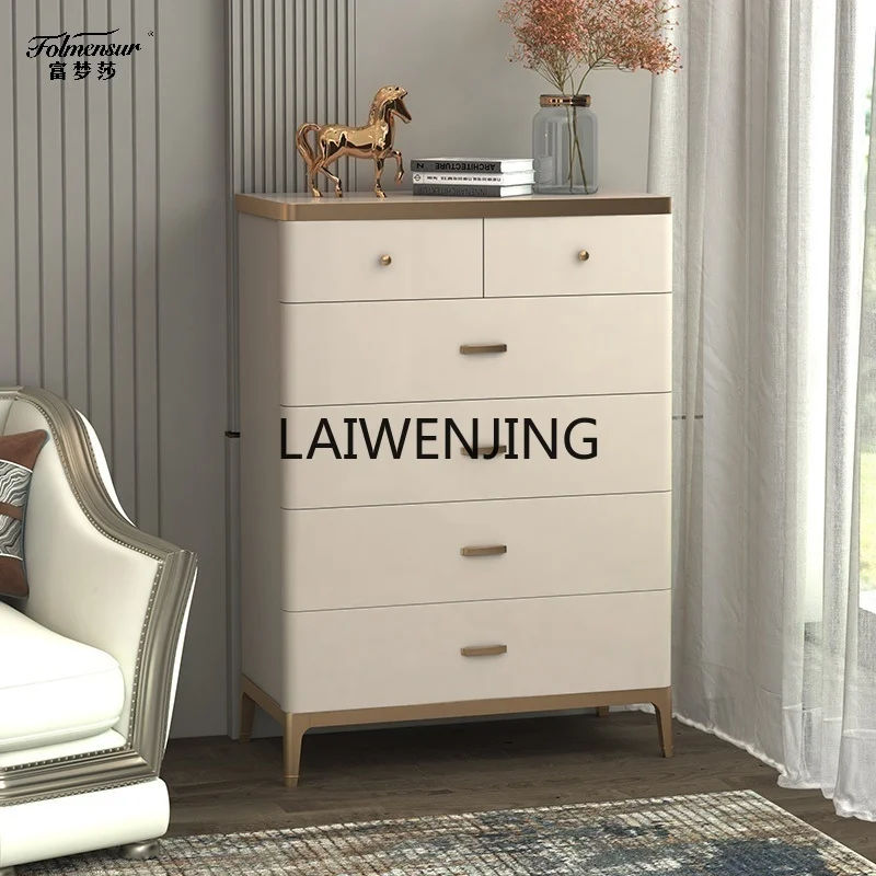 

SGF light luxury solid wood chest of drawers simple storage drawer American bedside cabinet