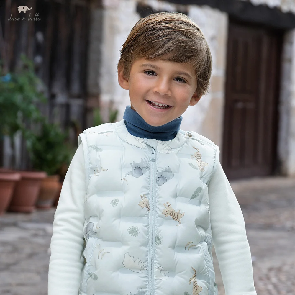 

Dave Bella Children's Down Vest Autumn Winter Boys Girls Comfortable Warm Vest Kids' Stylish Fashionable Top DB4254623