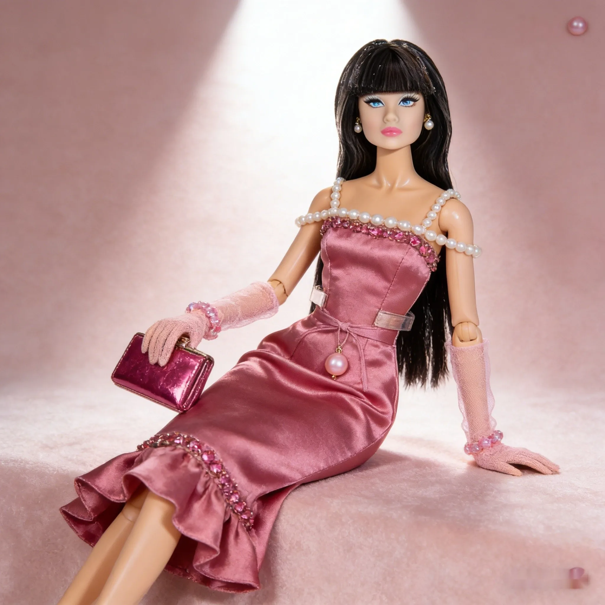 수집가급 BJD, 슈퍼 모델, 섬세한 특징과 사실적인 피부, 푹신한 머리카락, 휴일 기념품, 인형만