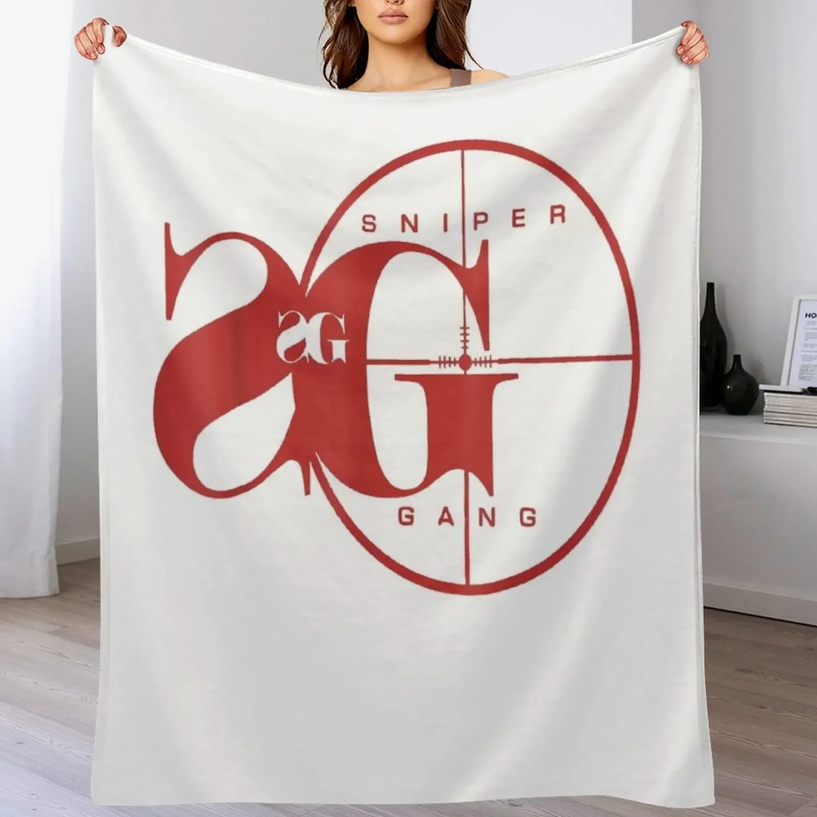 

Sniper Gang Throw Blanket Elegant Warm Throw Blanket for Hotel Home