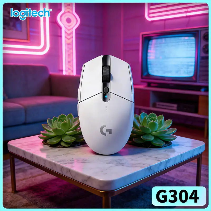 

Беспроводная мышь Logitech G304 LIGHTSPEED, сенсор HERO 12000 DPI, задержка 1 мс, 250 часов автономной работы, легкий вес, удобный захват для пользователей