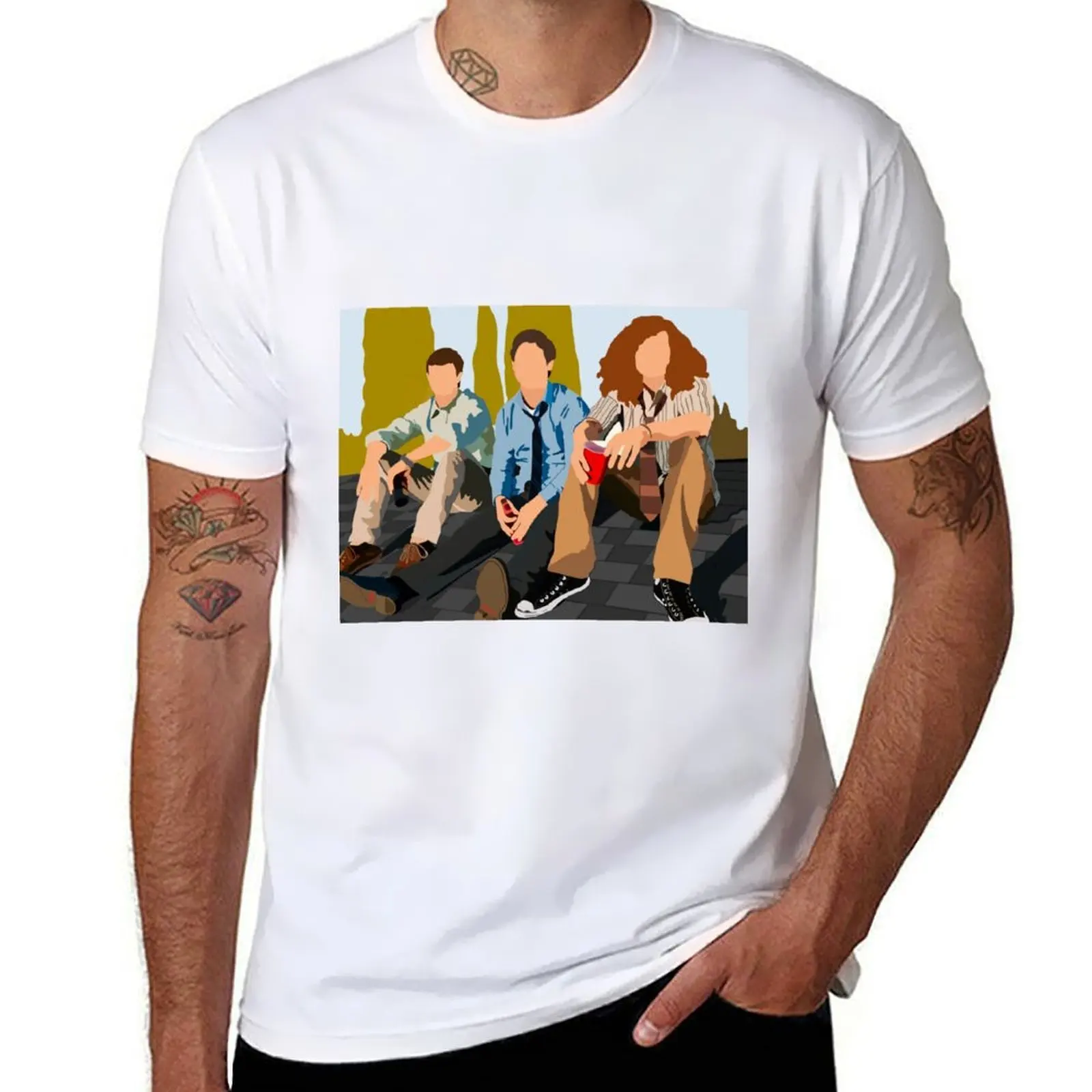 tv art show Workaholics T-Shirt Holiday Casual Short Sleeve Top