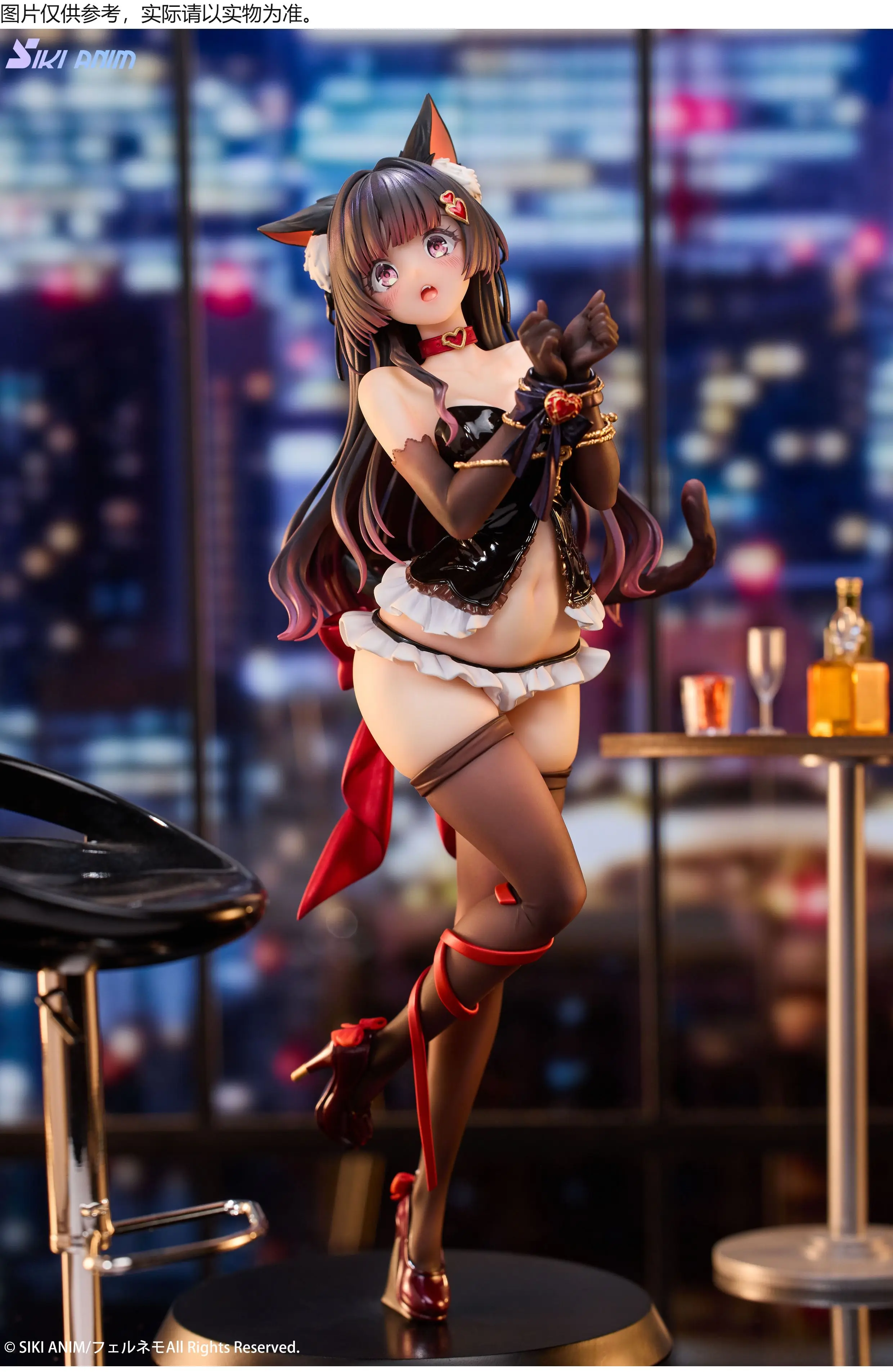 Em estoque SIKI ANIM Pretty Girl Toy Bound Cat Lufna 1/7 Ornamentos Anime Action Figure Toy Gift Model Collection