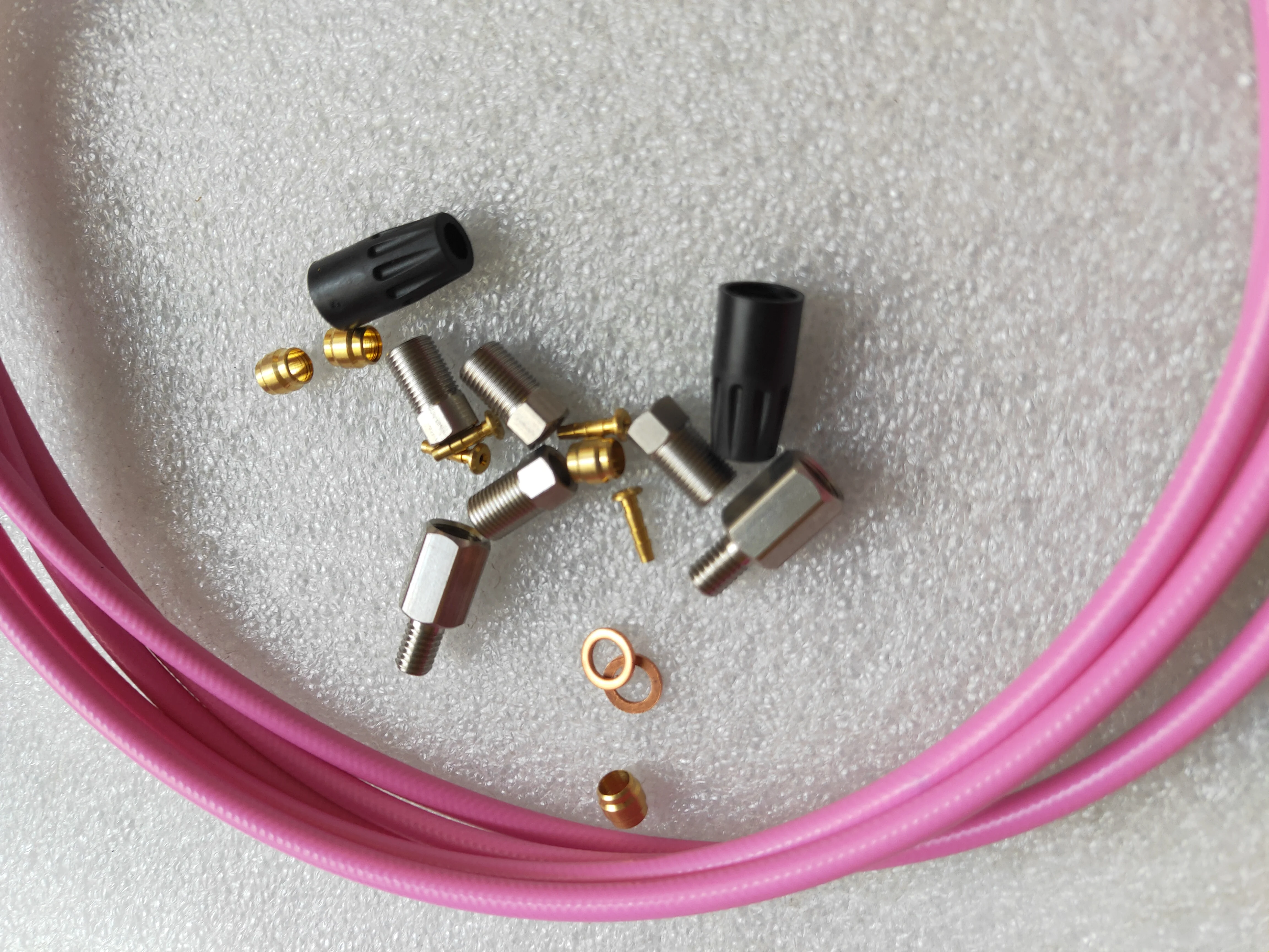 HYDRAULIC DISC BRAKE HOSE KIT SUIT FOR SRAM XO, AVID Elixir CR Mag, Elixir CR, R, Elixir 5 7 9  PINK  3 METERS