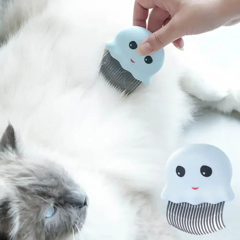 Pet Dog Cat Combs Hair Remover Brush Pet Grooming Tools Dog Massage Comb Brush Cute Handle Remove Loose Hairs Pet Cat Supplies