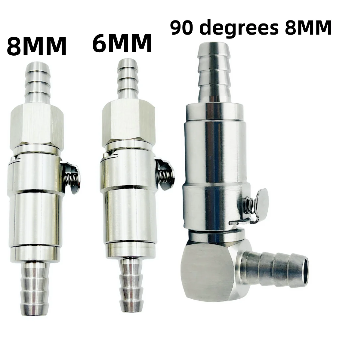 

Quick Release Non Drip 8mm / 6mm Race Fuel Coupler Connector Shut-Off Valve Petrol Hose Motorcycle Accessories interface