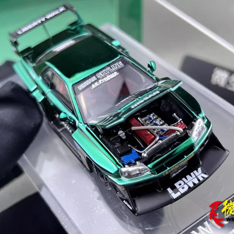 SW 1/64 Nissan Skyline GTR ER34 Legering Speelgoed Motorvoertuig Diecast Metaal Model Geschenken