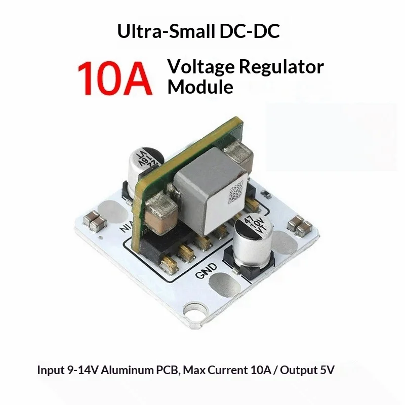 DC-DC step-down module DC9-14V to 5V high-precision output 10A high-power regulated power conversion module