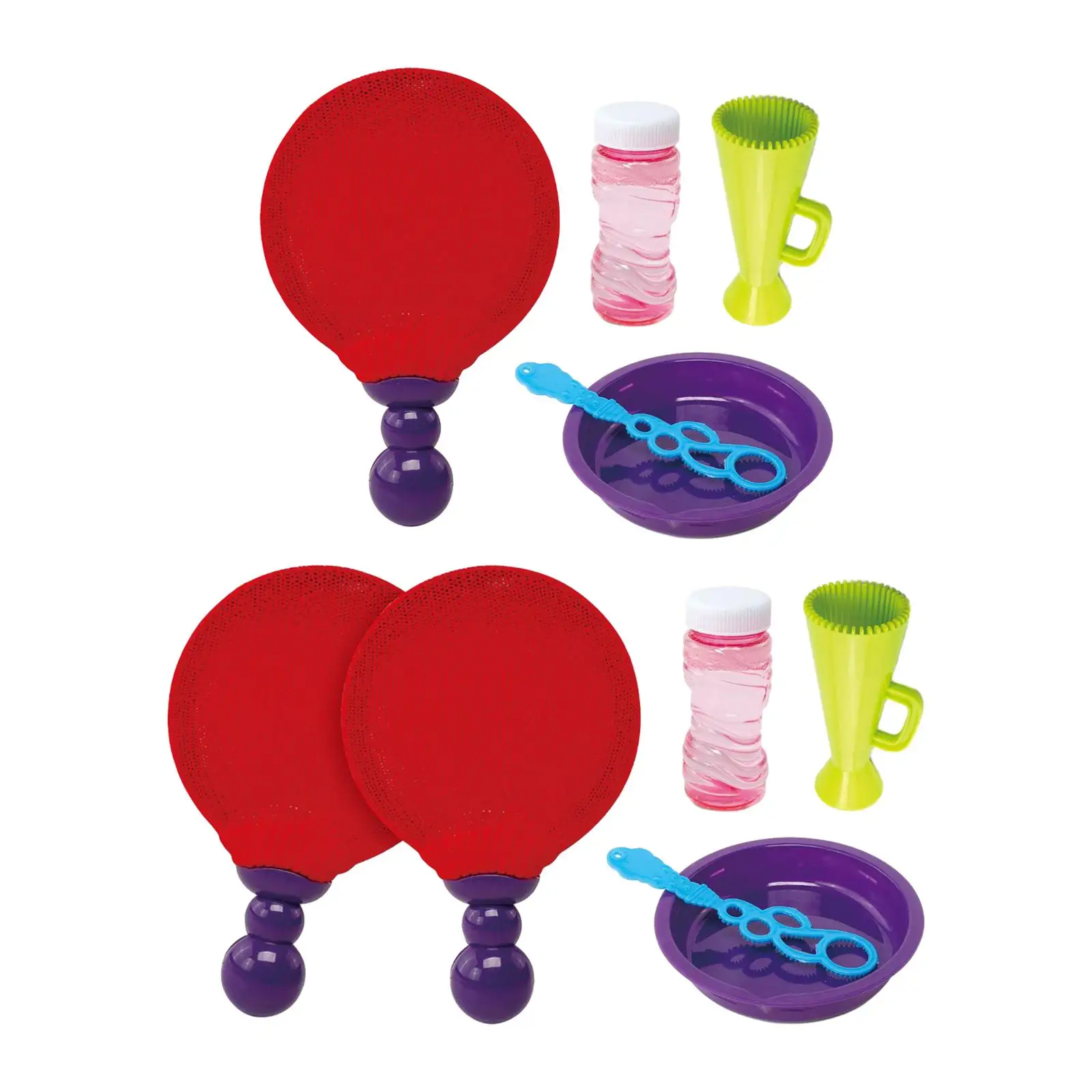 Juego de lanzamiento de burbujas y captura de tenis de mesa con raqueta para actividades de fiesta