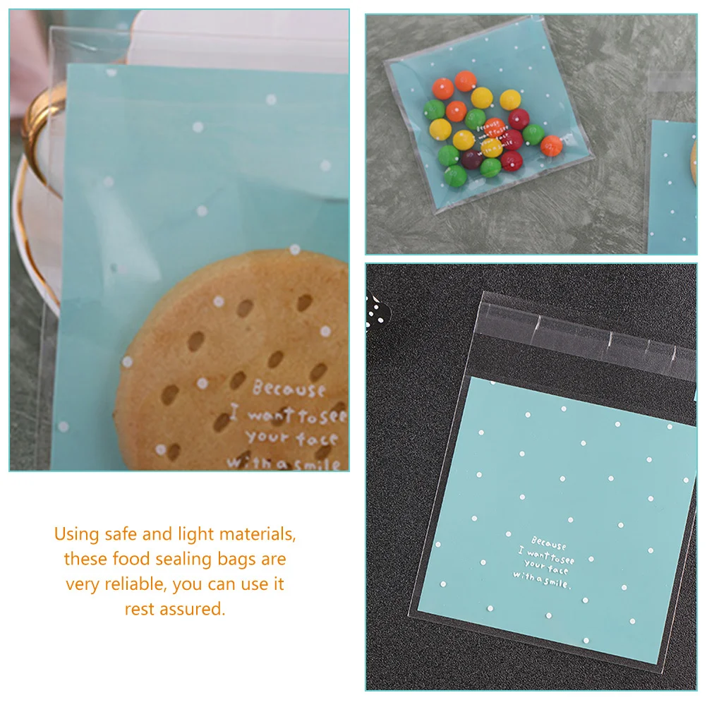 

300Pcs Small Sealable Dot Bags Self Seal Food Storage Pouches Reusable Snack Cookie Candy Packaging Bags for Party