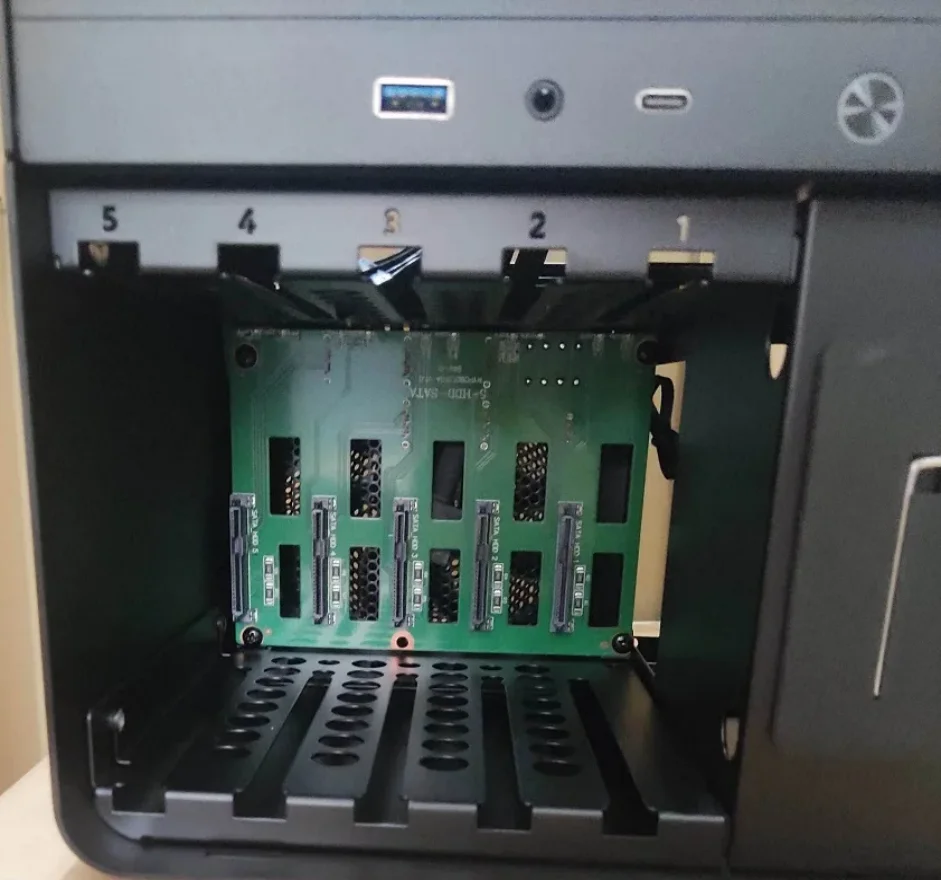 N1 N2 JONSBO Chassis Accessories Backplane SATA Connector 5 Hard Disk Interface Circuit Board Fast Installation Server Backplane