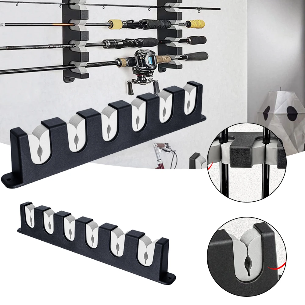 

Прочный держатель для удочки из АБС-пластика, вертикальная/Настенная подставка для удочки, органайзер для удочки, Аксессуары для рыбалки