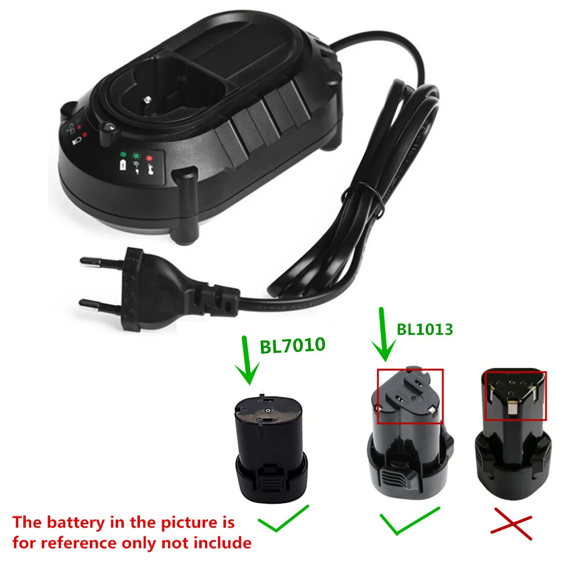 Hight quality charger for Makita BL1013 BL1014 10.8V Li-ion Battery charger DC10WA Electric Drill Screwdriver Power Tool battery