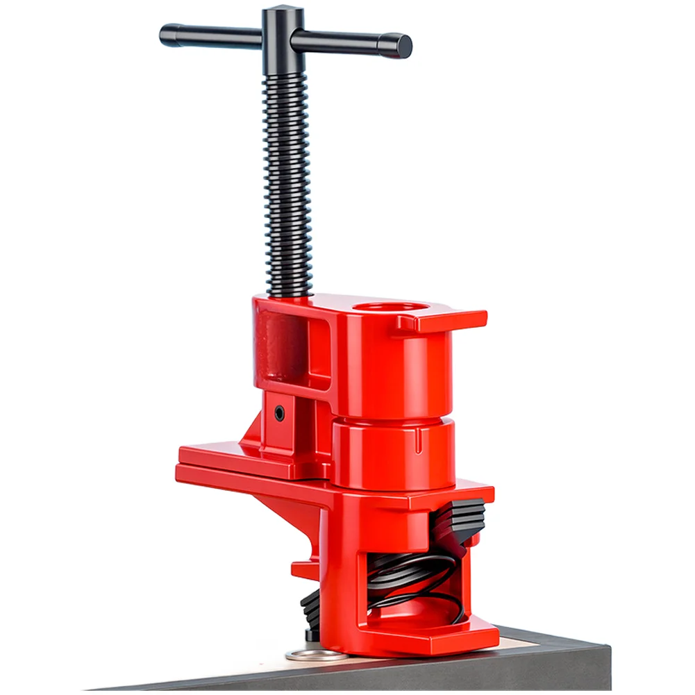 Woodworking Clamp with Quick Lock Structure for Pipe Clamping and Wood Assembly Ductile Iron Red 4x3.7x0.5cm 7x4.4x0.65cm