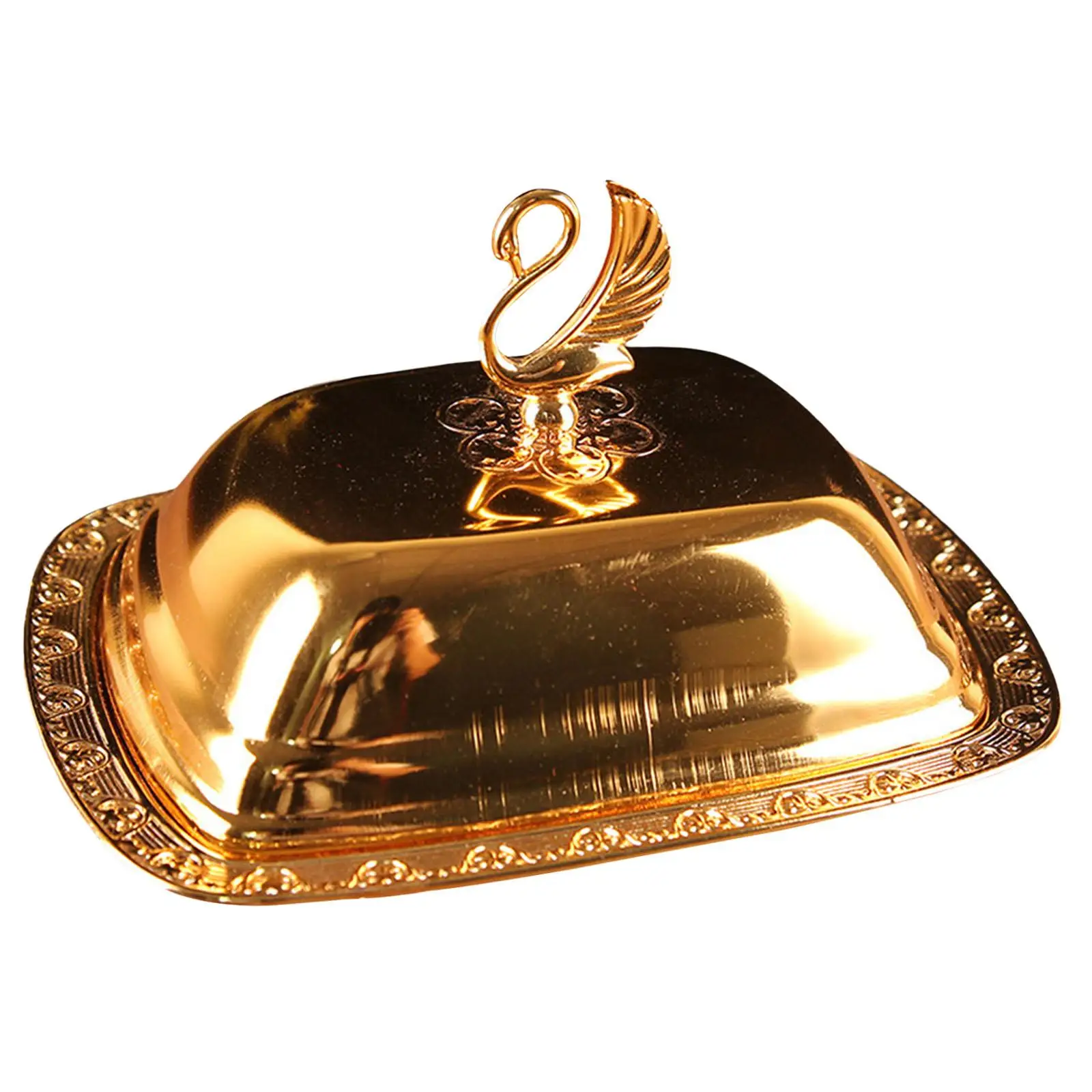 European Butter Dish Box, Serving Tray Server, Container for Home restaurant