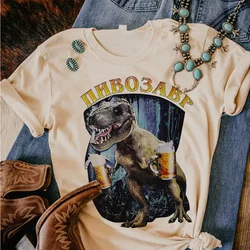 Dinosaur top women summer Y2K streetwear t-shirts girl harajuku y2k funny clothes