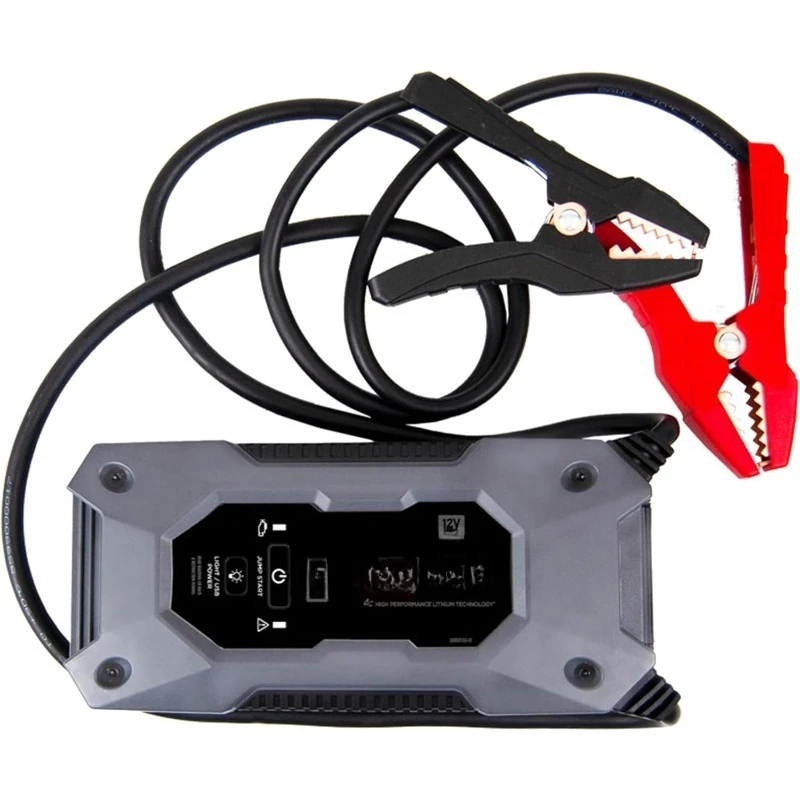 

Electric Rugged Lithium 2250A Jump Starter and Portable Power Pack, 3-in-1 Solution for 12V Batteries, 2.4A USB Charg
