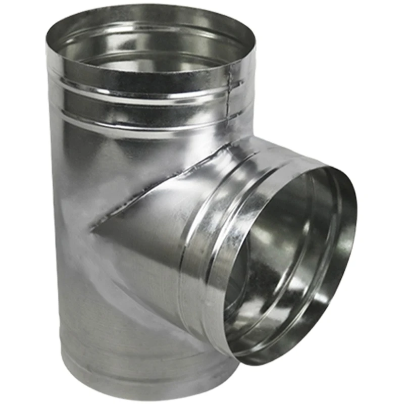 Konektor Pemisah Saluran 3 Cara Adaptor Pipa Knalpot Selang Saluran Ventilasi Udara untuk Aksesori Sistem Ventilasi Kipas 918D