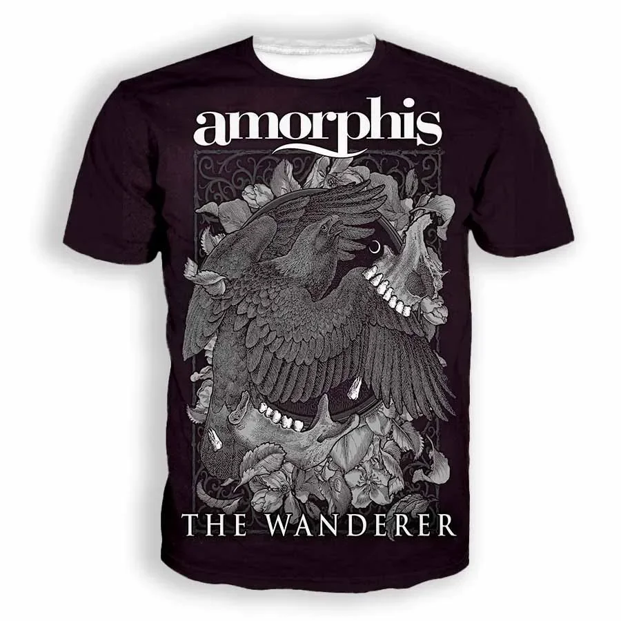 New Fashion Women/Men\'s 3D Print Amorphis  Casual T-shirts Hip Hop Tshirts Harajuku Styles Tops Clothing   EE1