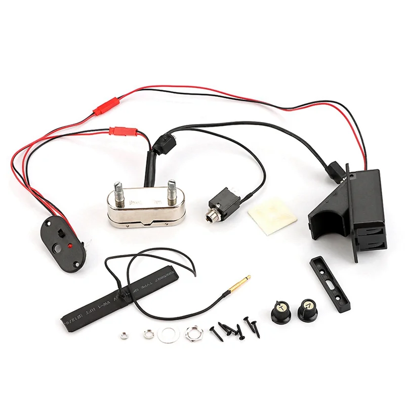 

YQJ-tElectric Violin Pickup Amplifier Violin EQ Preamp Electric Violin Transducer Piezo Volume Tone Set for Violin