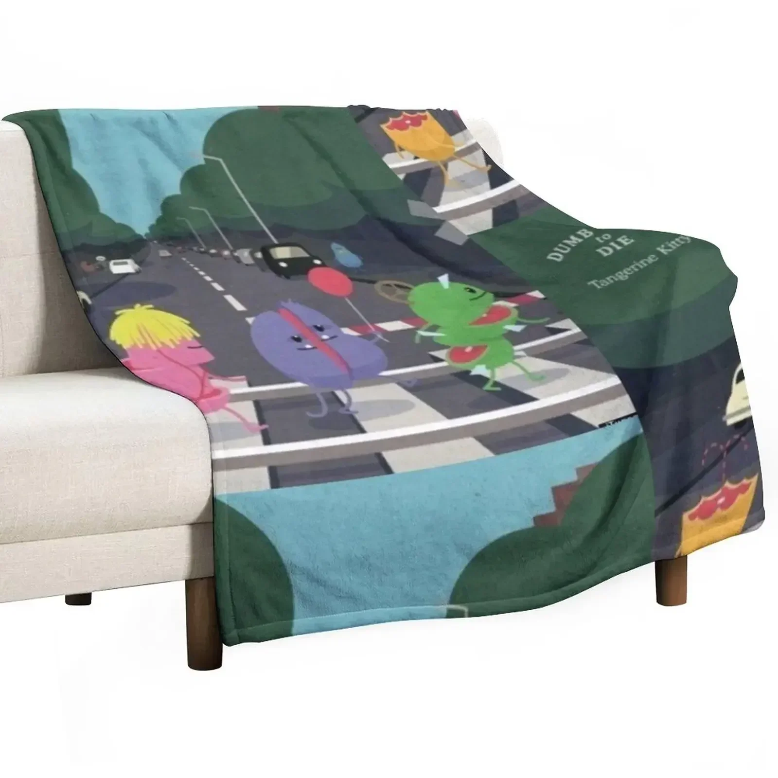 Dumb Ways To Die Throw Blanket Plaid Beach Blankets