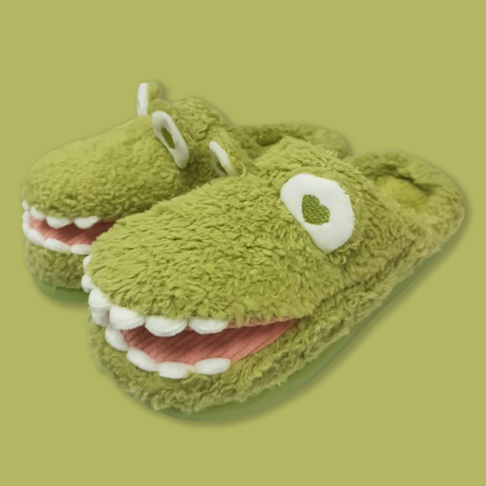 

Children Cotton Slippers Girls Boys Cartoon Smlie Dinosaur Floor Slippers Household Indoor Hair Shoes Kids Baby Cute Funny Shoes