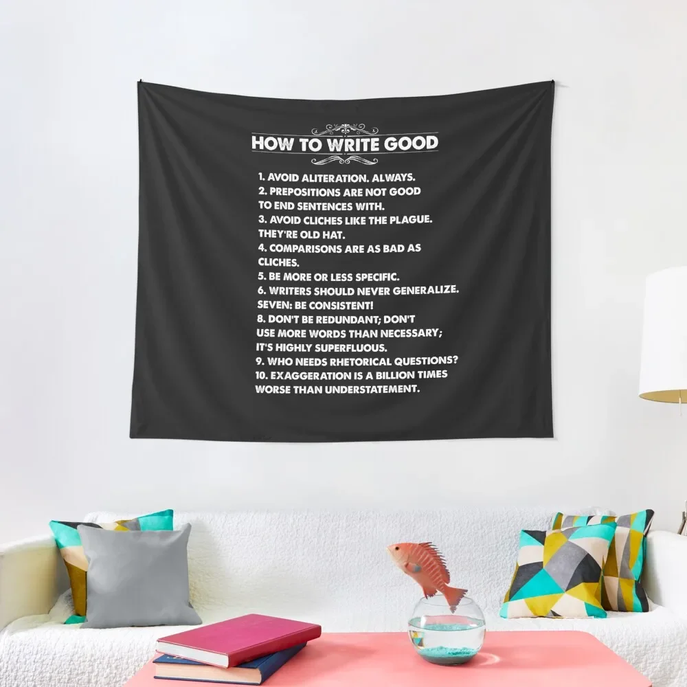 Grammar Pun Funny English Teacher Literature Fan Readers Book Worm Tapestry Wall Hangings Decoration Room Decor Cute Tapestry