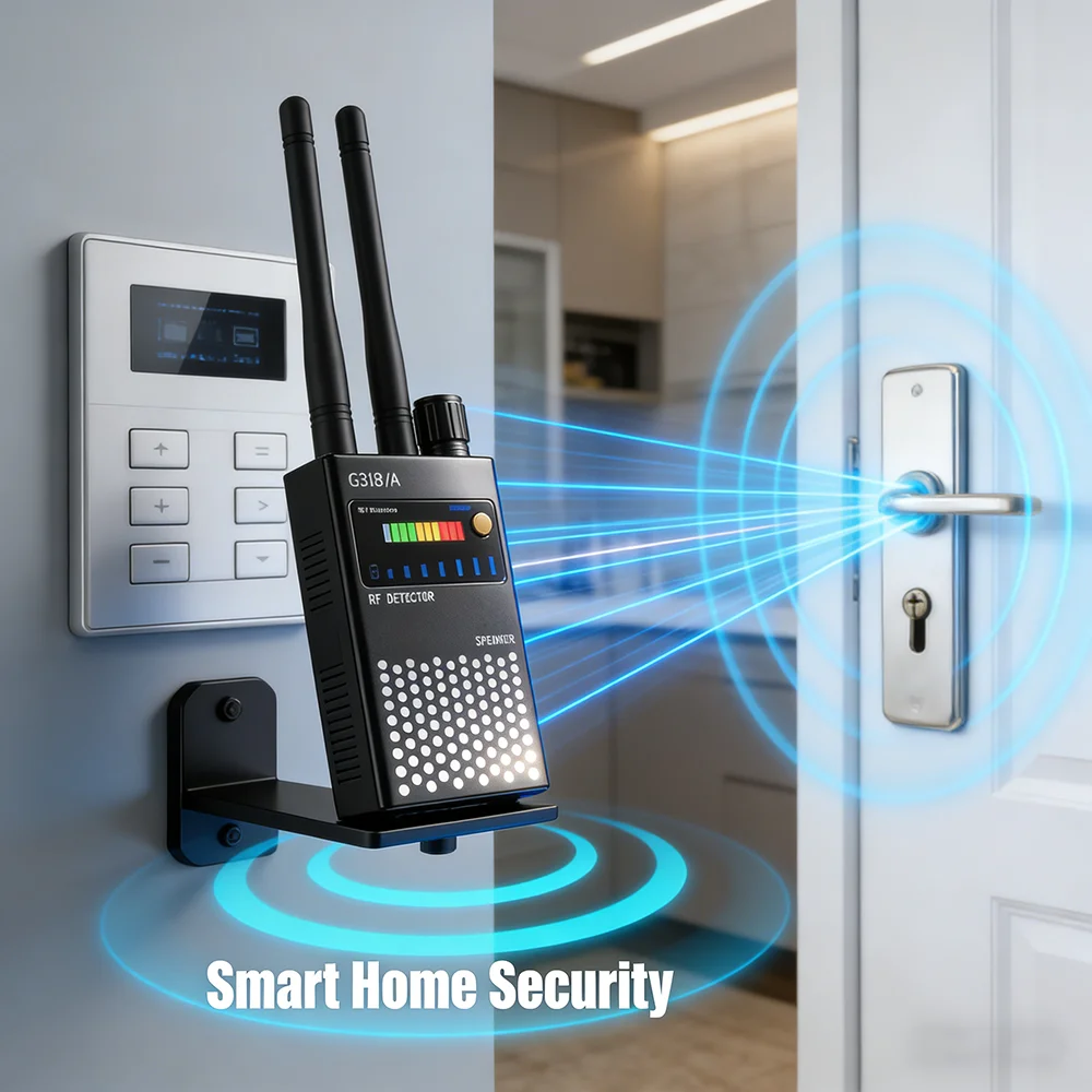 

Multi-function Anti Spy Hidden Camera Detector GSM Audio Bug Finder RF Signal GPS Tracker Detects Wireless Scanner 1MHz-8000MHz