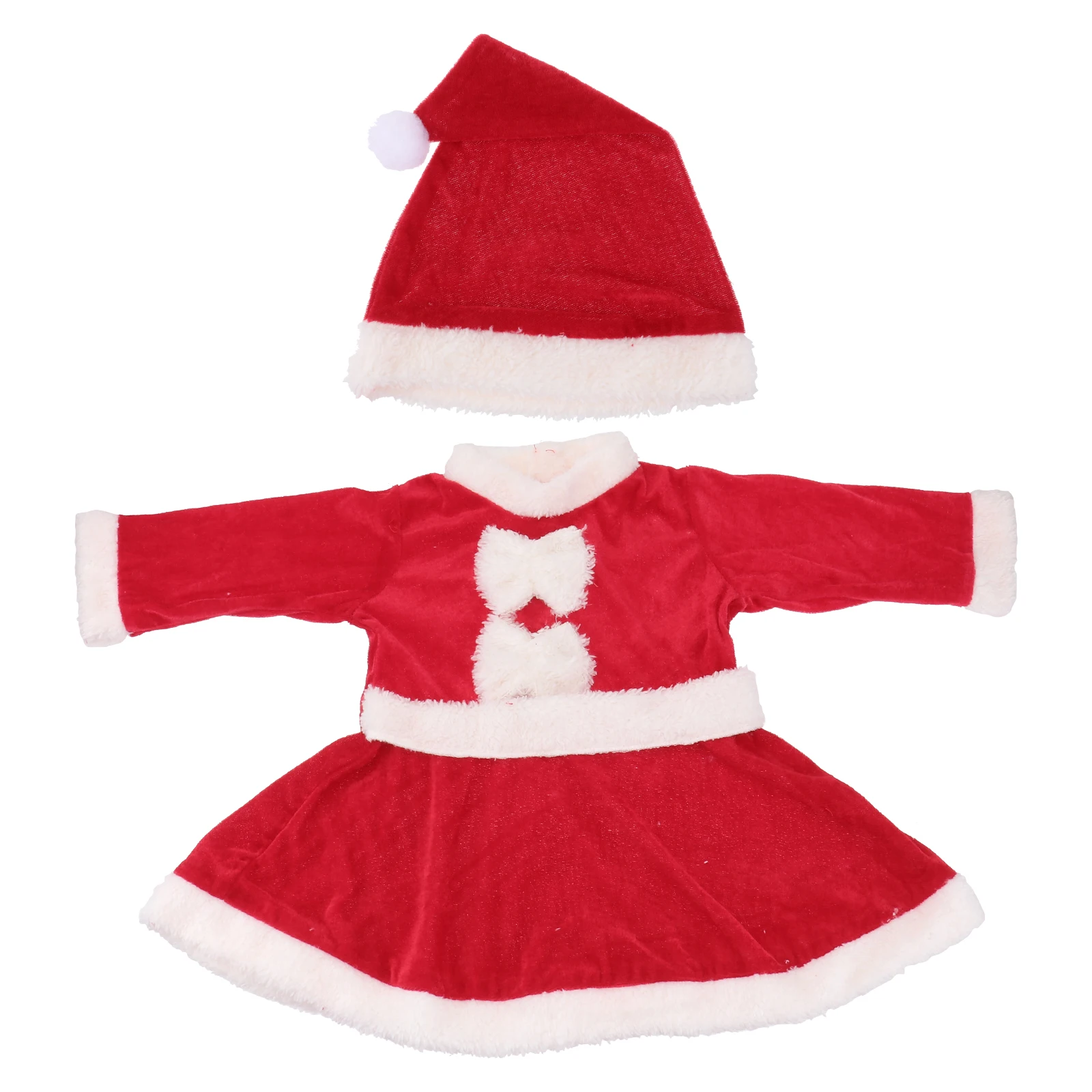 

1 Set Children Santa Claus Suit Xmas Party Cosplay Costume Hat Clothes Role Play Santa Claus Costume Prop For Festival Decor