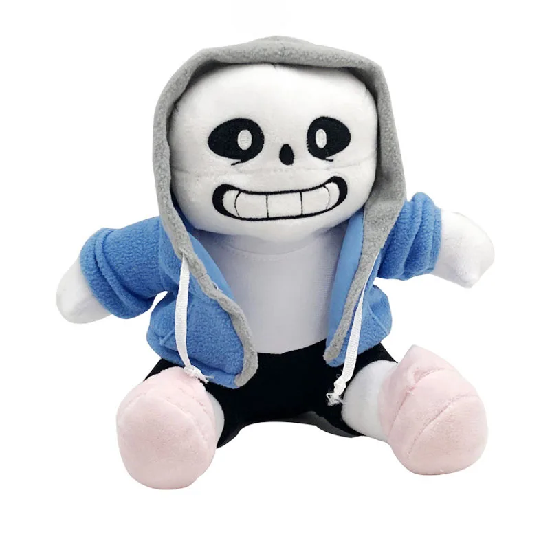 Игрушка плюшевая Undertale Sans 23 см, мягкая плюшевая кукла, подарок для детей на день рождения и Рождество