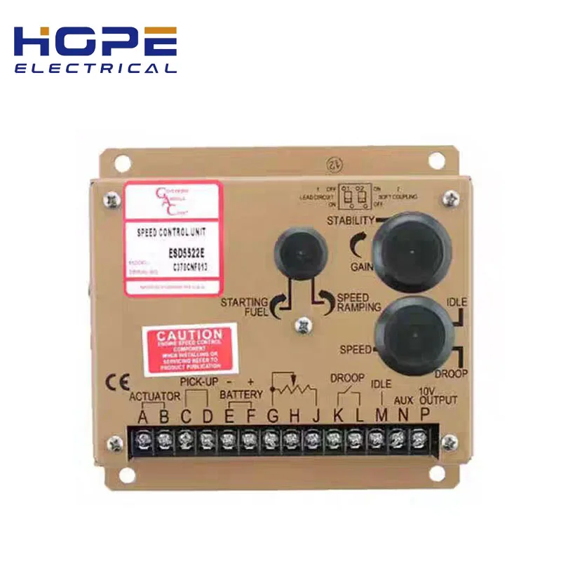 ESD5522E Diesel generator set controller Multi-V DC ESD5522E Series Isochronous, Variable Speed, Droop Speed Control