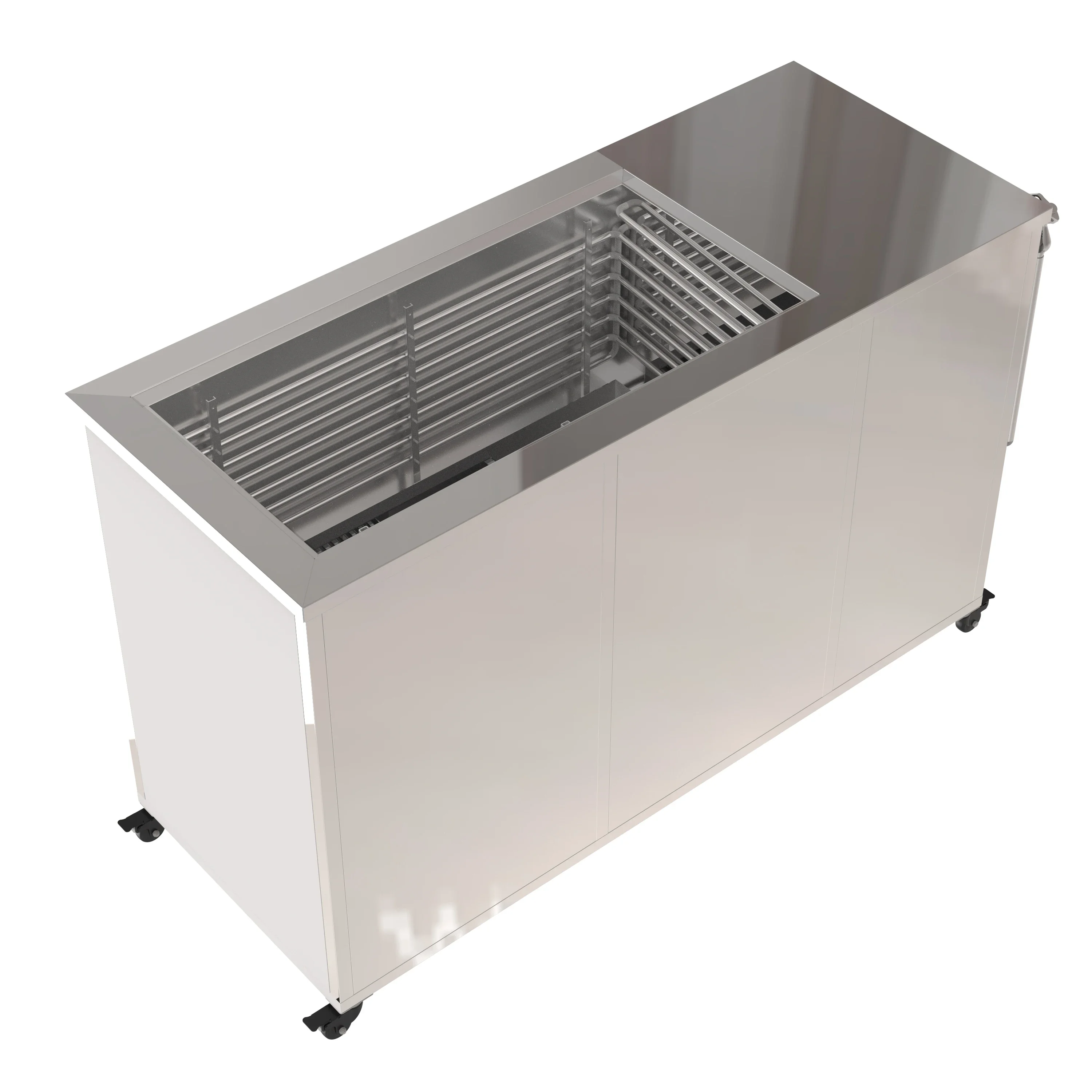 Customized single tank 660L ultrasonic cleaner with Refrigeration equipment