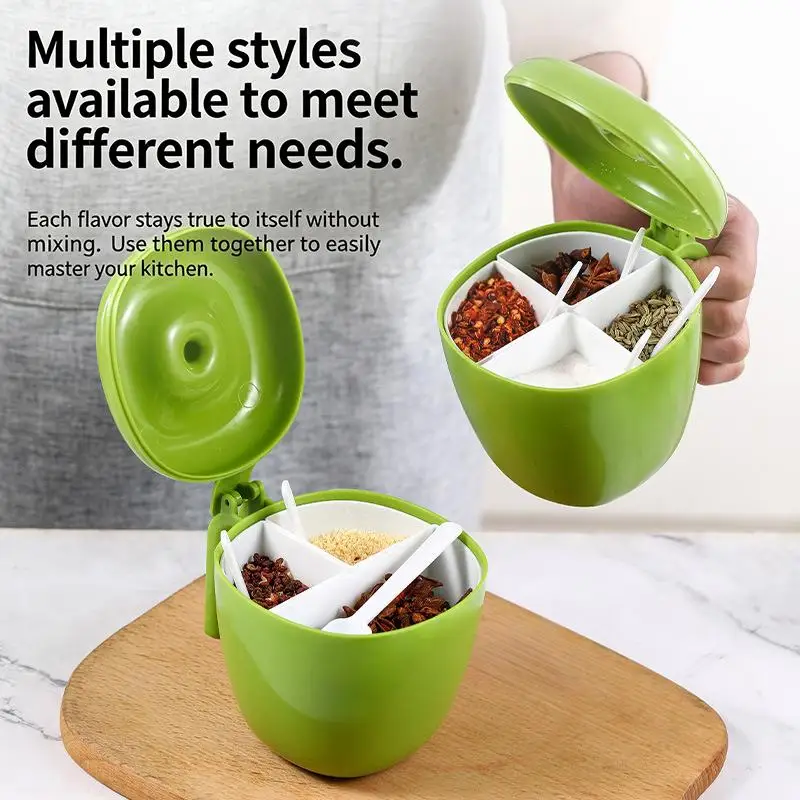 Creative Seasoning Jar Container Spice Rack Organizer Outdoor Camping Seasoning Bottle Kitchen Gadget