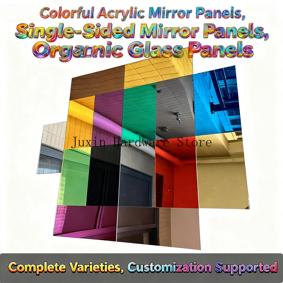 Красочные акриловые зеркальные панели
