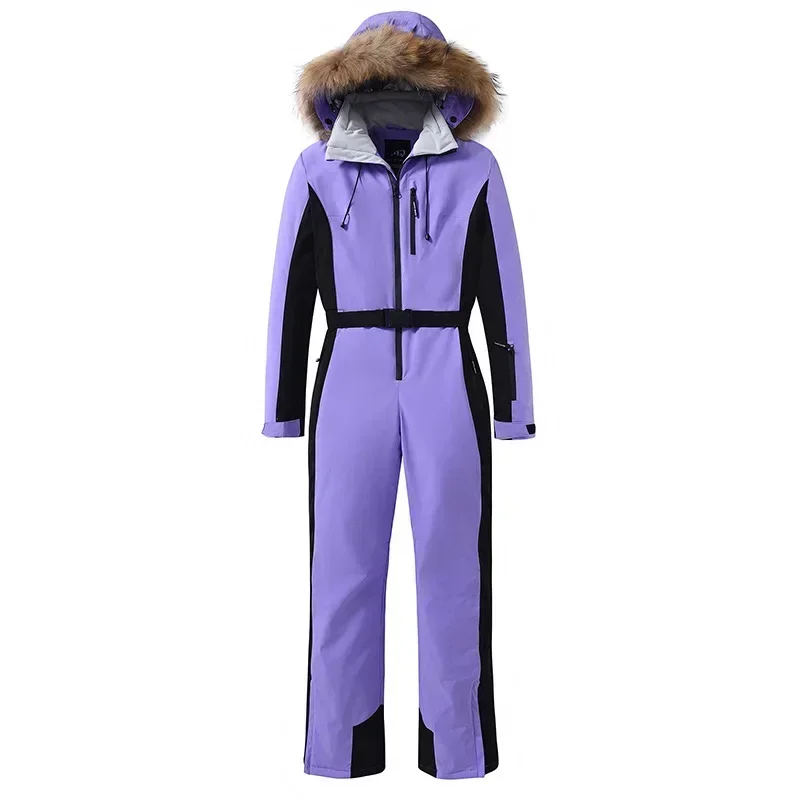 Women\'s Winter Outdoor 2025 New Ski Suits Warm Breathable Windproof Waterproof Skiing Sets Snowboarding One-piece Jumpsuits