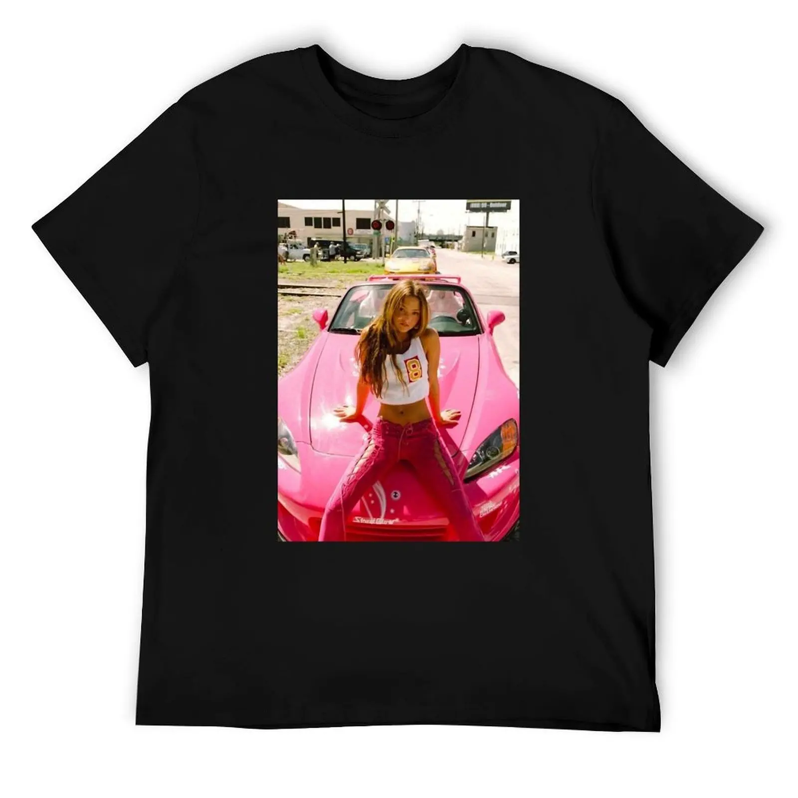 

DEVON AOKI PINK RACE CAR POSTER T-Shirt man t shirt cotton funny t shirts dark humor cotton t shirt man T-Shirt