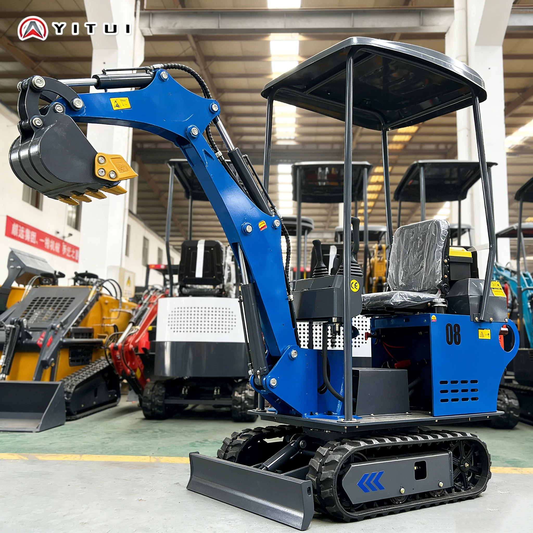 

Customized 0.8T Mini Excavator Stable Performance Reliable Quality Long Service Life Anti Wear Parts High Quality CE Mini Digger