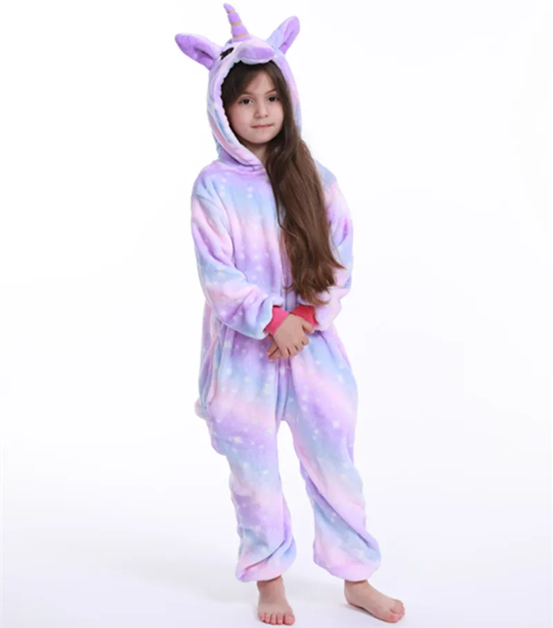 Kids Pijamas Shark Kigurumi Parenting Animal  Onesie Unicorn Sleepwear Bodysuits Adult Full Body Jumpsuits Winter Flannel