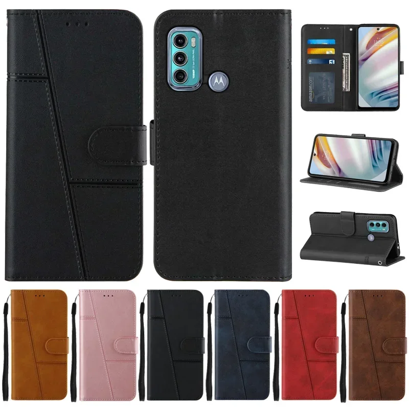 on For Motorola Moto G30 Case Flip Wallet Case na For Moto G 30 G100 G40 G50 G60 G10 Power G Stylus 2021 Edge S Protect Cover