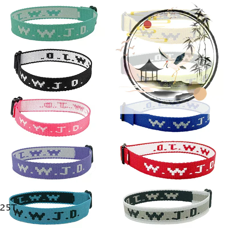 WWJD Braided Rope Bracelet What Would Jesus Do Handmade Bangles Inspirational Religious Christian Bracelets For Women Men Gifts