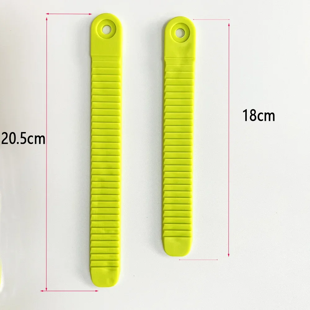 New Snowboard Straps Colorful Ratchet Hardware Buckle Strap Metal Base Ski Boot Accessories with Screws and Ratchet Ladder
