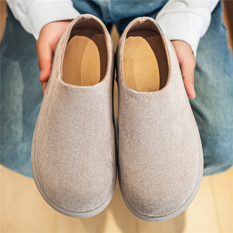 

Spring and Autumn New Baotou Slippers Large Comfortable Anti slip Lazy Shoes Outdoor Thick soled Fashionable Casual Boken Shoes