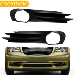 Fog Light frame headlight covers Front Bumper hole Driving Lamp Trim For Chrysler Town & Country 2011 2012 2013 2014 2015 2016