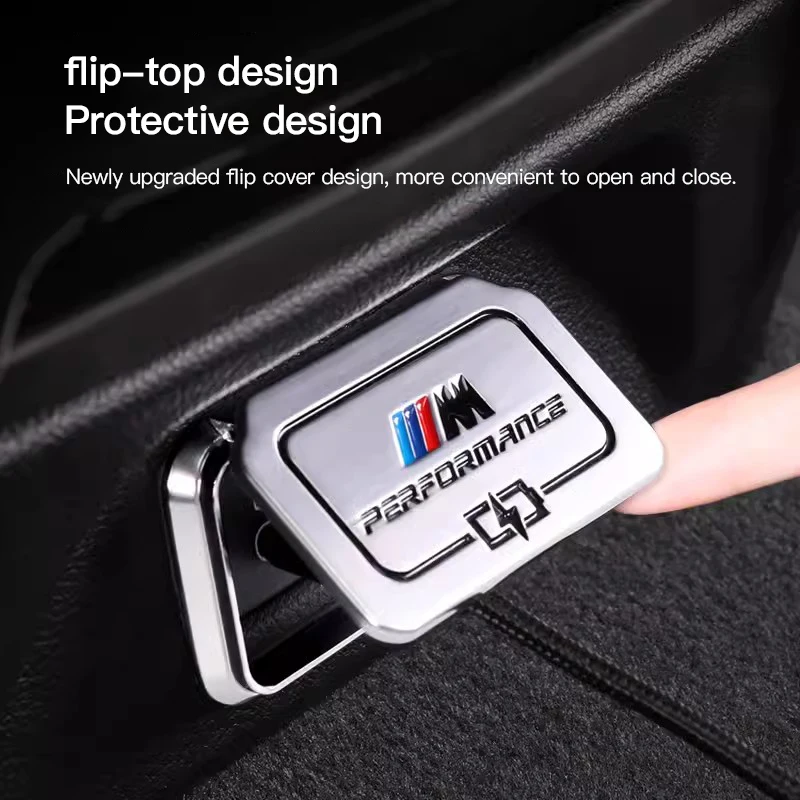 Car Rear Seat USB Port Dust Cover Waterproof lid Auto Accessories For BMW F40 F44 G20 G30 G32 F48 F39 G01 G02 G07 X3 X4 X7 I20