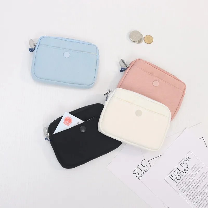 

Watercolor Splash-Proof Pouch Lipstick-Sized Photo Card Wallet Purse for Student Girl 2025 Polyester Card Holder Organizer