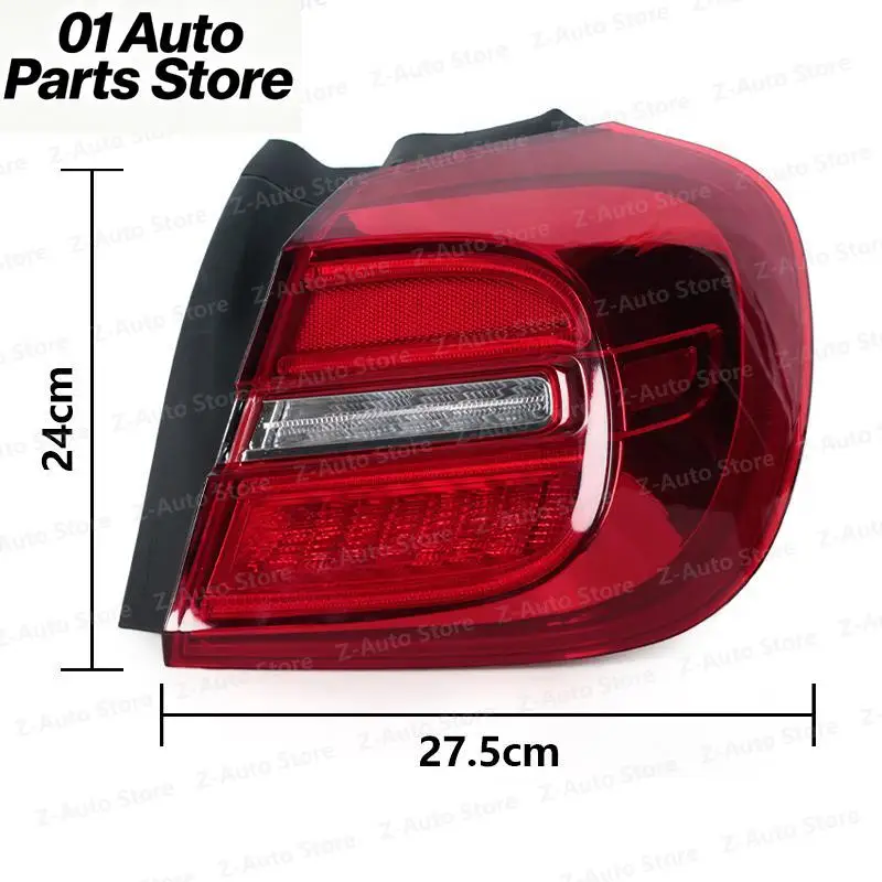 For Mercedes-Benz W156 GLA200 2015 2016 Car Tail Light Assembly Taillight Rear Reverse Brake Fog Lamp A1569061958 A1569062058