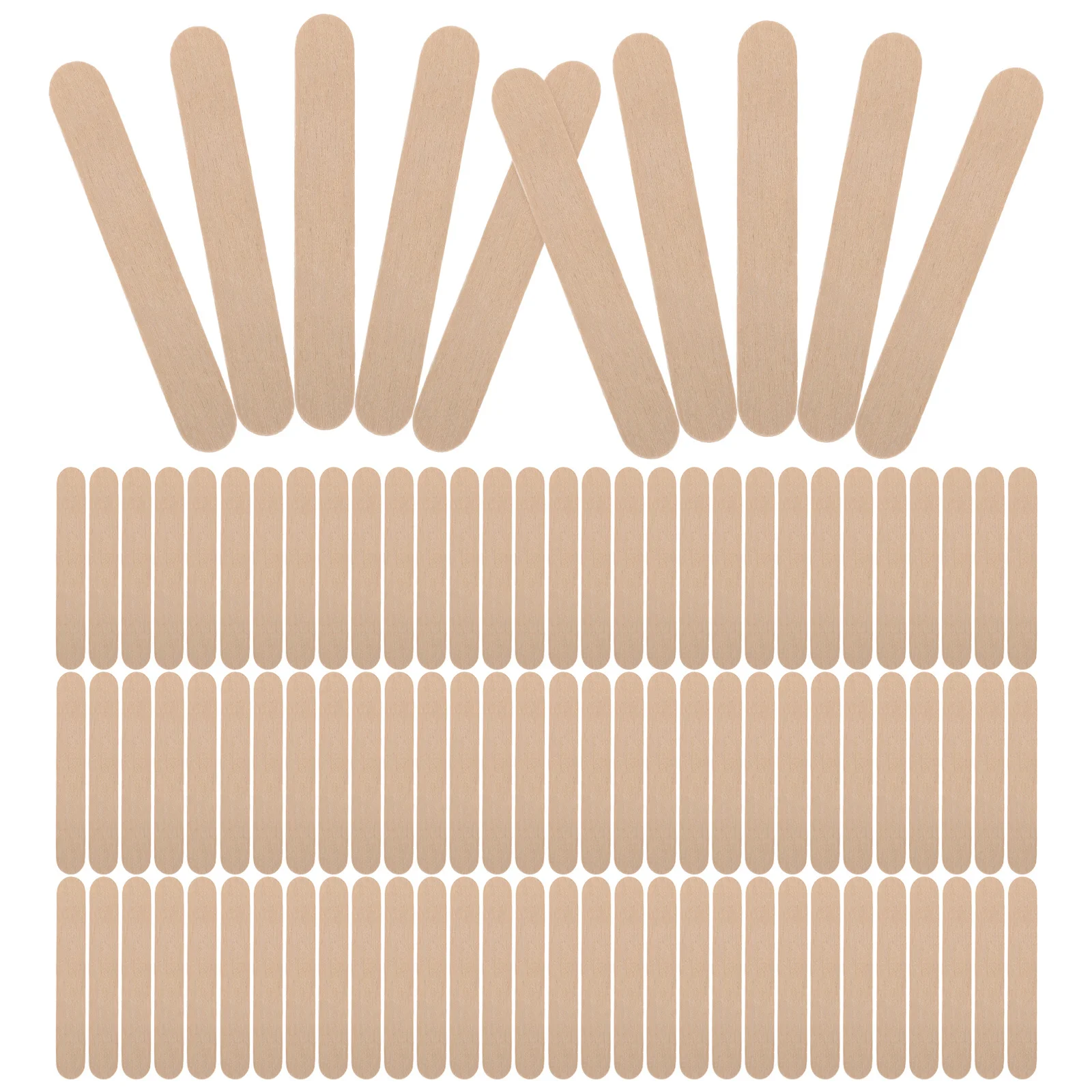 

600Pcs Mini Wooden Craft Sticks Natural Popsicle Sticks for DIY Kids Classroom Art Projects Plant Labels Waxing