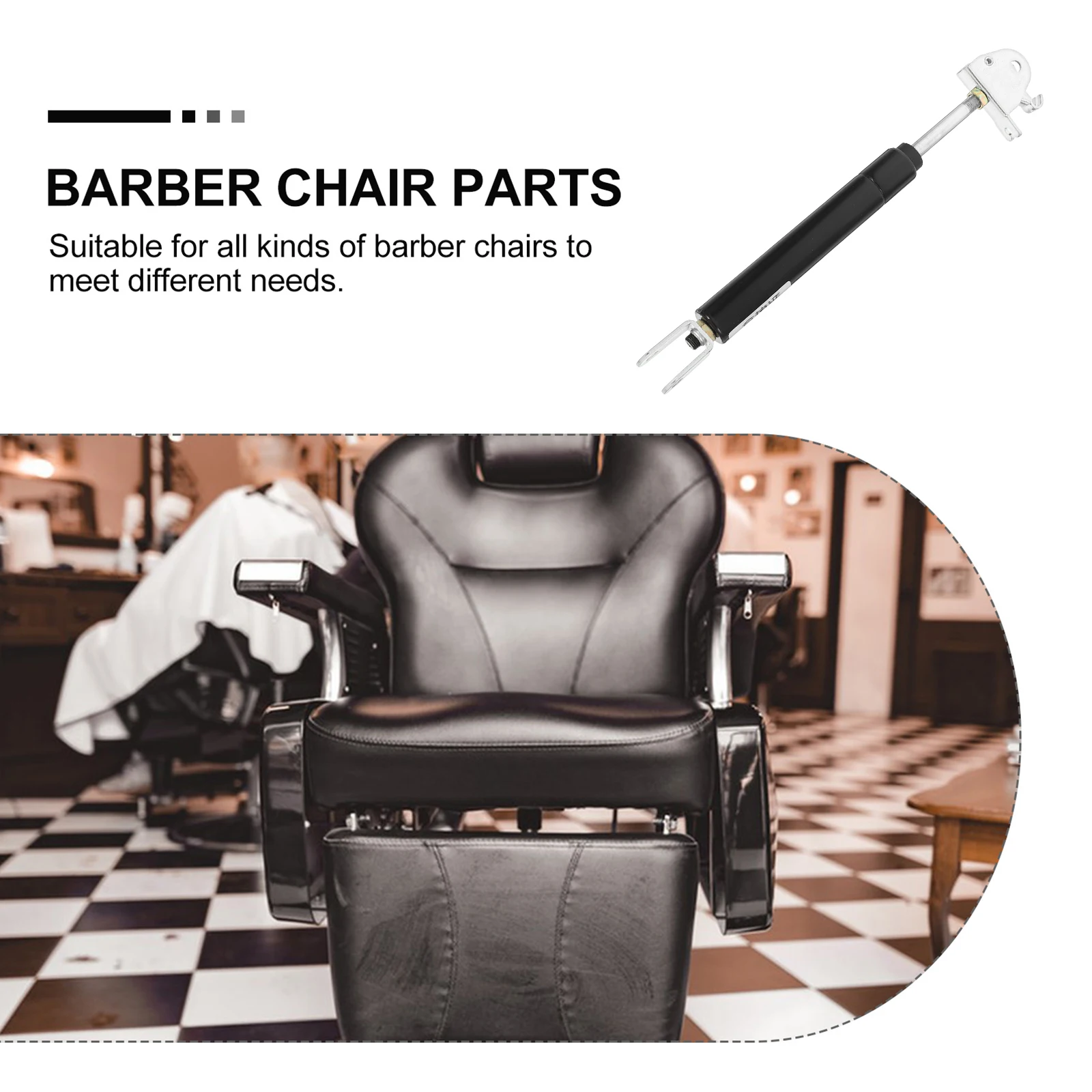 

Hairdressing Chair Gas Rod Accessories Aluminum Repair Parts Adjustable Pump Heavy Duty Hydraulic Barber Replacement Mounting