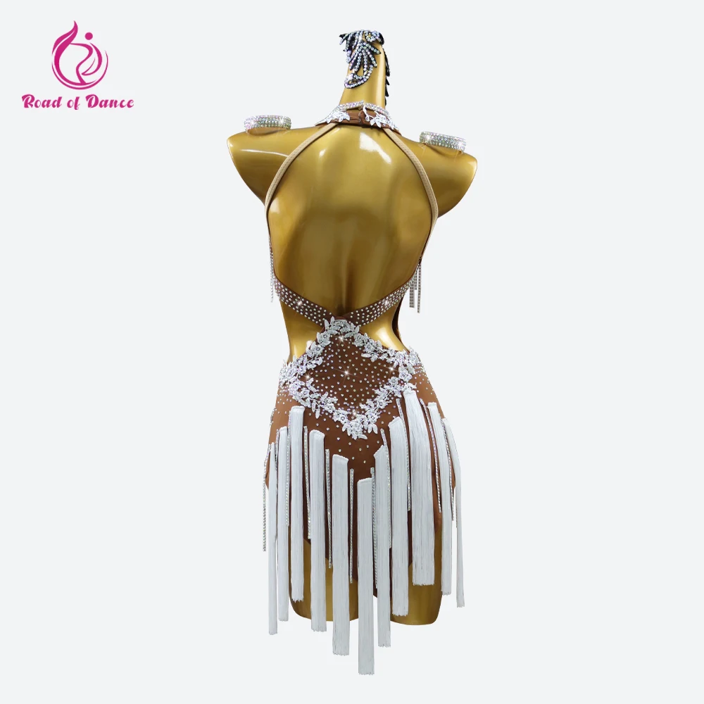 ラテンダンス衣装社交パーティーセクシーなドレスレディーススポーツ競技ダンスウェアサンバイブニング子供服カーニバルフリンジスーツ