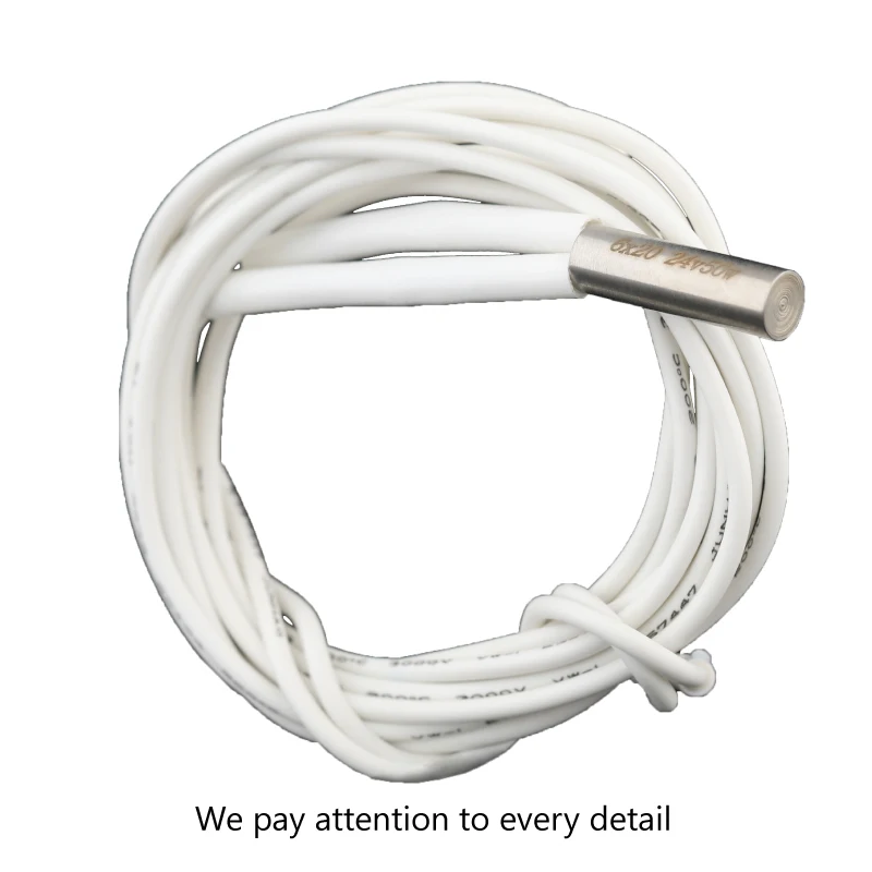 Mellow 1pcs 3D Printer Parts  Reprap Ender 3  v6 Heating Tube 12V 24V 50W Ceramic Cartridge Heater for HotEnd J-Head 6*20mm